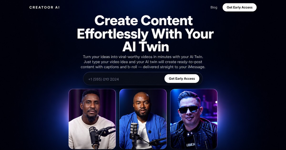 Creatoor AI product screenshot